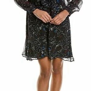 Joie Floral Tie-Neck Sheer
Long Sleeve Dress NWT Size Medium